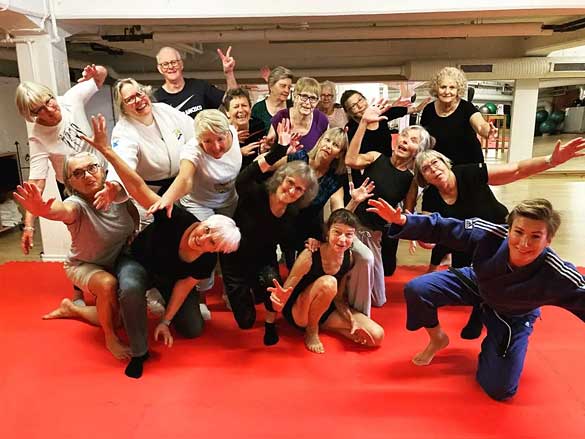 Glad prova-på grupp i Mariestad 2023.